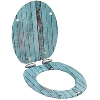 VidaXL Toilettensitze 2 Stk. mit Soft-Close-Deckel MDF Altholz-Design