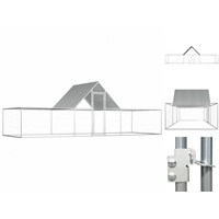 VidaXL Hühnerstall 600 x 200 x 200 cm silber