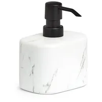 Zeller Seifenspender Marmor Keramik Weiß