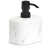 Zeller Seifenspender Marmor Keramik Weiß