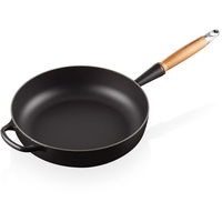 Le Creuset Signature Sautépfanne 28 cm schwarz mit Holzgriff