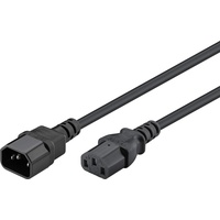 Goobay 39203 Kaltgerätekabel 5m Verlängerung, 5 m, Schwarz