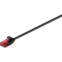 Goobay Cat 6 Slim-Patchkabel, U/UTP Schwarz