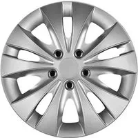 CARTREND Radzierblenden Storm 35 cm (14 Zoll) silber 4