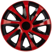 NRM KO240 Radzierblende Draco CS, Schwarz/Rot, 16 Zoll, 4er