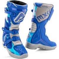 Acerbis X-Team Kinder Motocross Stiefel grau-blau, Größe 35