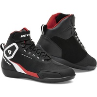 RevIt! Revit G-Force H2O Wasserdichte Motorradschuhe, schwarz-weiss-rot, Größe 45