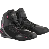 Alpinestars Stella Faster 3, Kurzstiefel Drystar Damen - Schwarz/Dunkelgrau/Pink