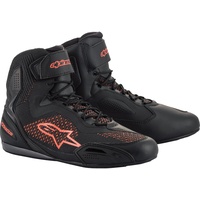 Alpinestars Faster 3 Rideknit Motorradschuhe - Schwarz/Neon-Rot - 8