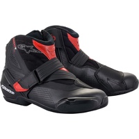 Alpinestars SMX-1 R V2 Vented Motorradschuhe, schwarz-rot, Größe 40