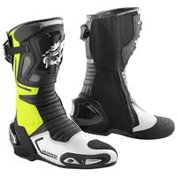 Arlen Ness Sugello Motorradstiefel, schwarz-gelb, Größe 47