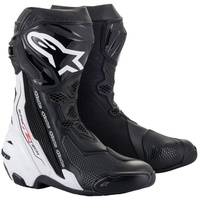 Alpinestars Supertech R Motorradstiefel (Black/White,42)