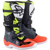 Alpinestars Tech 7S Jugend - Dunkelgrau/Neon-Rot/Neon-Gelb / 6 US
