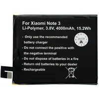 AccuCell Akku passend für Xiaomi Note 3 Akku BM46,