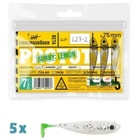 Lieblingsköder 5 Lieblingsköder Gummifische zum Zanderangeln mit Gummifisch 7,5cm,