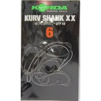 Korda Kurv Shank XX Haken Karpfenhaken (10 Stück), Größe:6