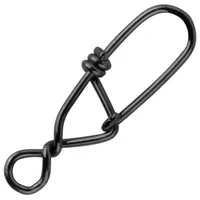 Spro Angelwirbel Spro Matt Black Snagless Snap - Einhänger