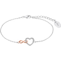 S.Oliver Armband »Infinity/Unendlichkeitsschleife/Herz, 2032565«, mit Zirkonia (synth.),