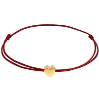Elli Herz Liebe Trend Textilband 925 Silber Armbänder &