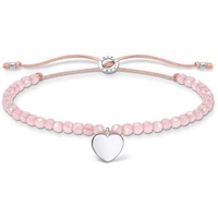 Thomas Sabo Herz-Armband rosa mit Rosenquarz 1985-813-9-L20V Größe 20