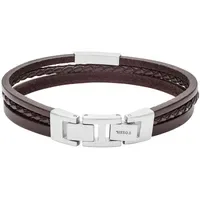 Fossil JF03323040 Armband braun/silber 563390C00 Größe Unisex