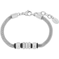S.Oliver Armband Edelstahl, Kautschuk Armbänder & Armreife Weiss Damen