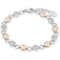 S.Oliver Damen Armkette, Edelstahl IP rose