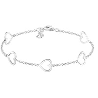 Elli Armband Herz Liebe Cut-Out Basic Trend Romantik 925