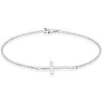 Elli Symbol Religion Kreuz Filigran Trend 925 Silber Armbänder