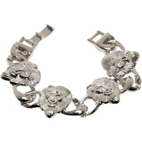 URBAN CLASSICS Bettelarmband Urban Classics Unisex Lion Bracelet silberfarben
