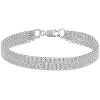 Elli 5-Lagig Basic Ketten Modern 925 Sterling Silber Armbänder