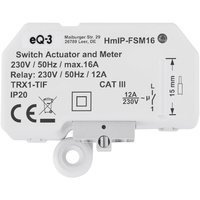 EQ-3 Homematic IP Schalt-Mess-Aktor Unterputz 16A, Schaltaktor mit Strommesssensor