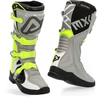 Acerbis X-Team, Stiefel - Grau/Neon-Gelb - 40 EU