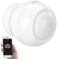 Luminea Home Control WLAN-PIR-Bewegungsmelder und Lichtsensor mit App für