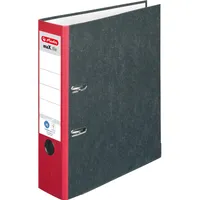Herlitz Ordner maX.file nature, Rückenbreite: 80 mm, roter Rücken,