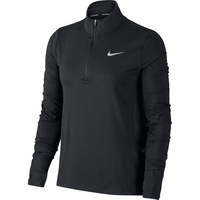 Nike Element 1/2-Zip Laufshirt Damen black/reflective silver L
