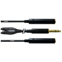 Cordial CFY 0,3 VKK Audiokabel 2x 6,35mm-Klinken-Buchse stereo /