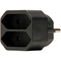 Kopp Doppelstecker sw 174105004