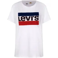 Levi's T-Shirt Rundhals-Ausschnitt, Logo-Design, für Damen, 97 WEISS, S