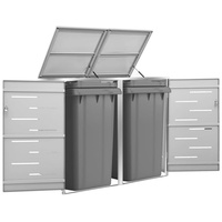 VidaXL Mülltonnenbox für 2 Tonnen 138 x 77,5 x