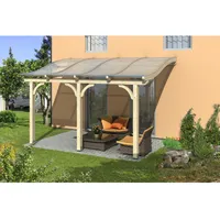 SKANHOLZ Terrassenüberdachung Venezia 434 x 389 cm beige