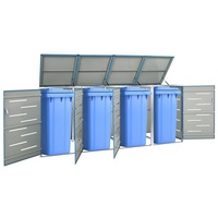 VidaXL Mülltonnenbox für 4 Tonnen 276,5 x 77,5 x
