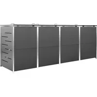 VidaXL Mülltonnenbox für 4 Tonnen 276,5 x 77,5 x