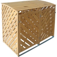 Trendline Mülltonnenbox aus Holz für 2 x 240 l