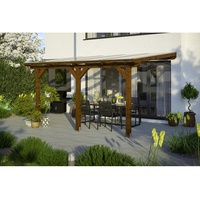 SKANHOLZ Terrassenüberdachung Andria 434 x 250 cm nussbaum