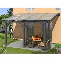SKANHOLZ Terrassenüberdachung Venezia 434 x 389 cm schiefergrau