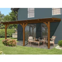 SKANHOLZ Terrassenüberdachung Rimini 541 x 300 cm nussbaum