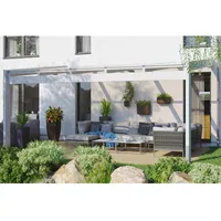 SKANHOLZ Terrassenüberdachung Novara 557 x 309 cm weiß