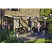 SKANHOLZ Terrassenüberdachung Rimini 541 x 350 cm beige