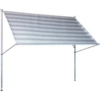 Angerer Klemmmarkise Premium 300 cm hellgrau/weiß